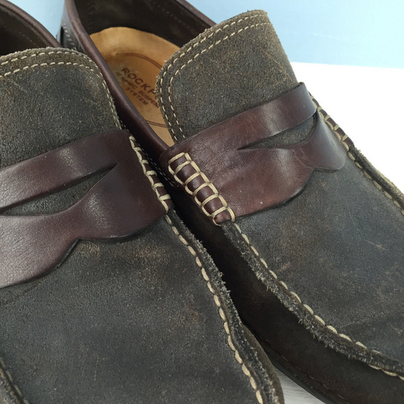 Rockport Brown Leather Driving Moc Loafer 8.5 main image 4